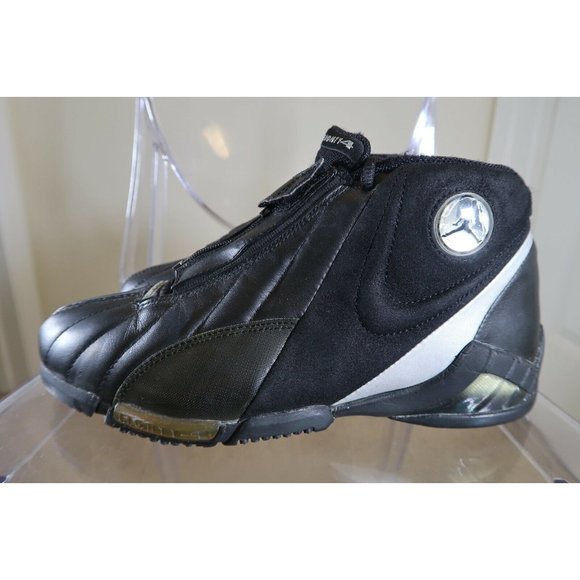 JORDAN JUMPMAN SUPER FREAK 2000 84 Moss WHT BLK SZ 7.5 VINTAGE - Picture 6 of 12